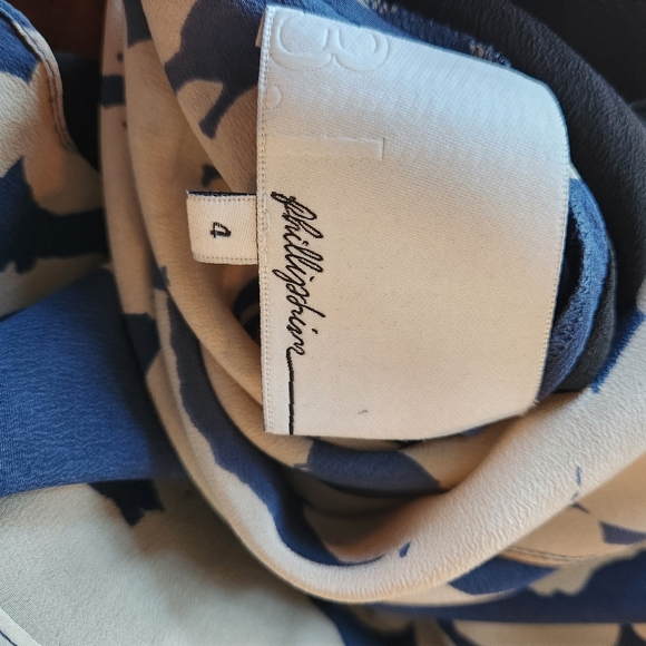 3.1 Phillip Lim Kite Silk Panel Top sz 4 Blouse tank boho avant-garde luxury - Picture 6 of 11